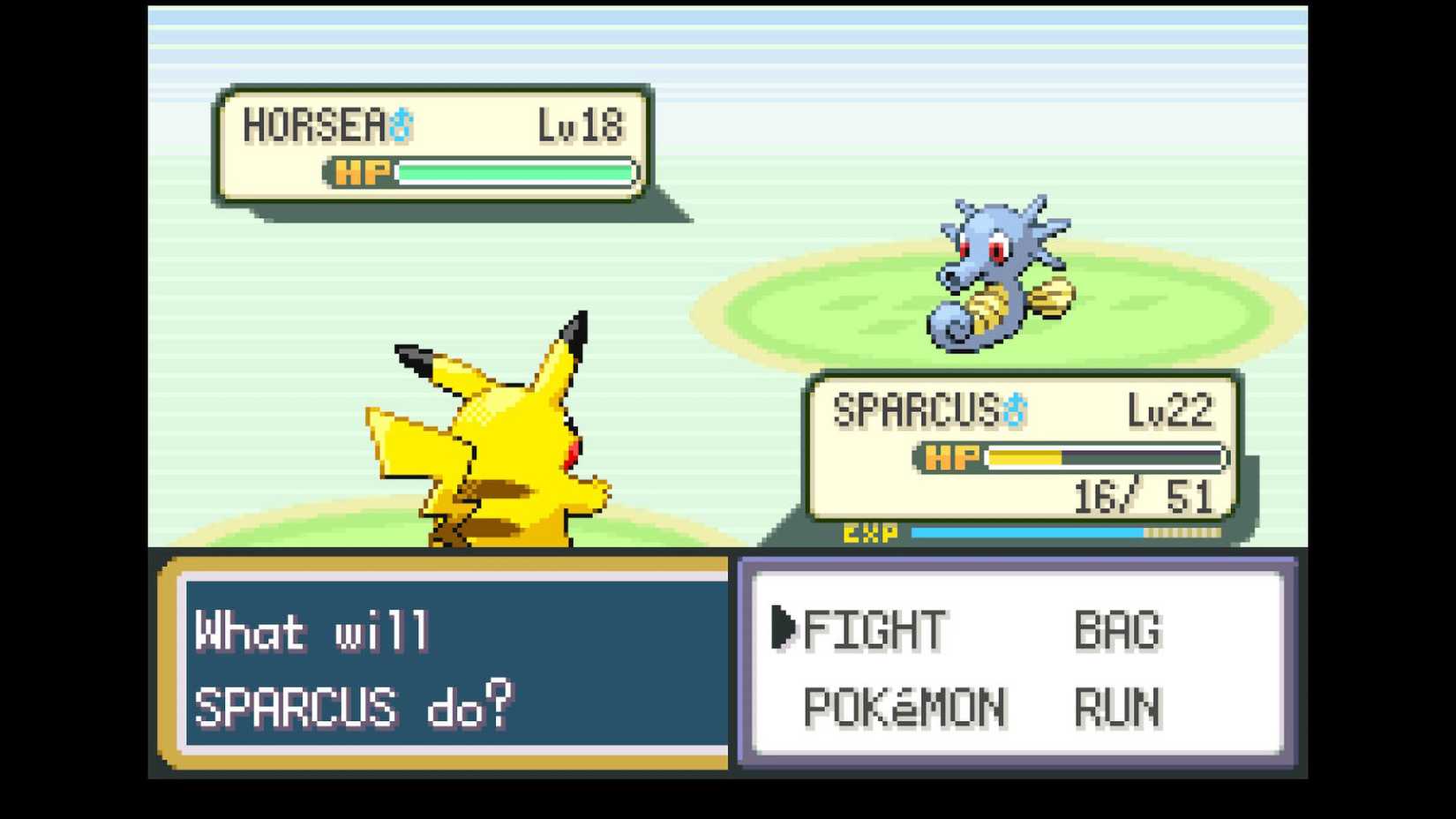 Pokemon FireRed LeafGreen Horsea