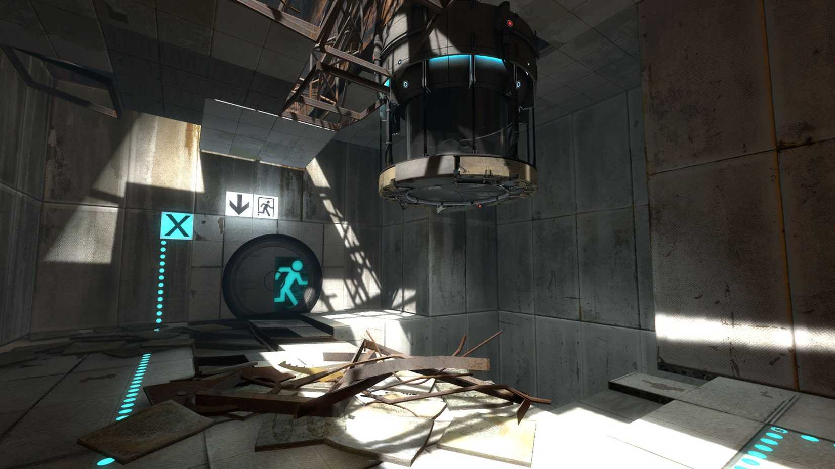a test chamber in portal 2