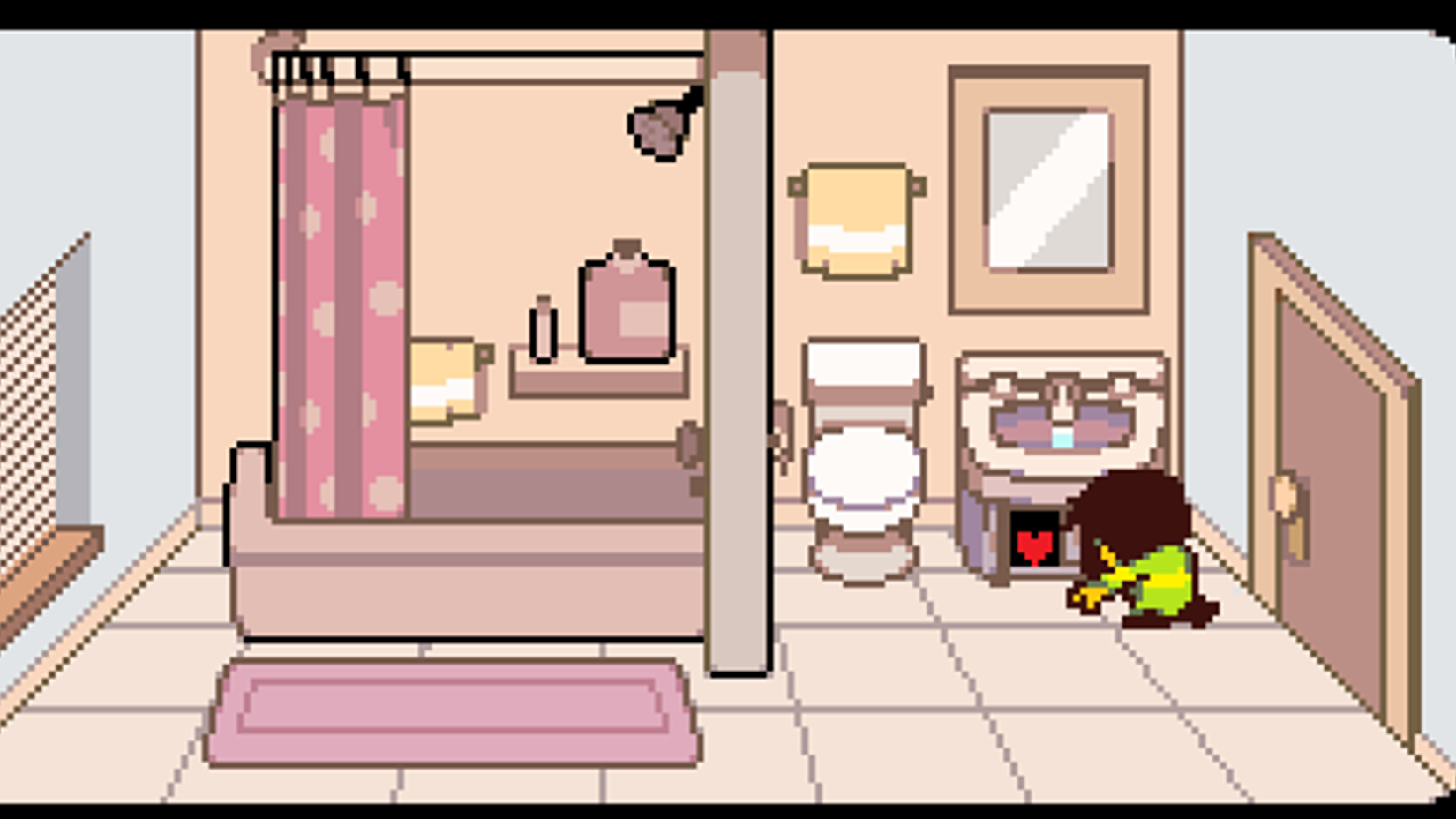 Deltarune Chris Soul bathroom