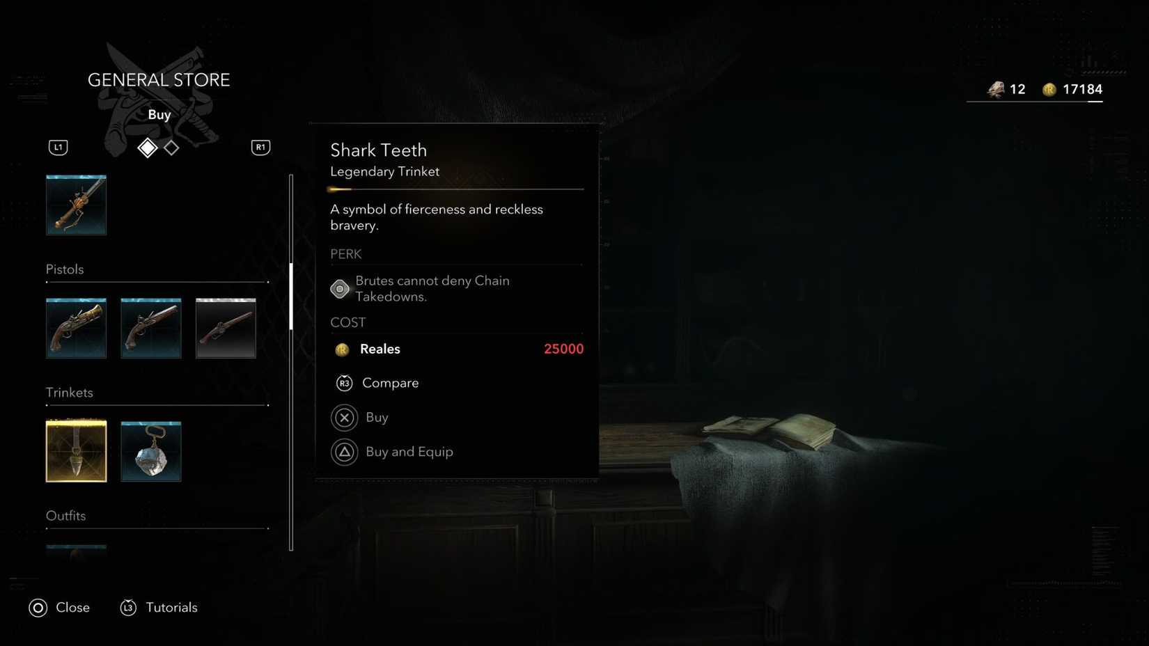 Shark Teeth Trinket Assassin's Creed Black Flag Resynced