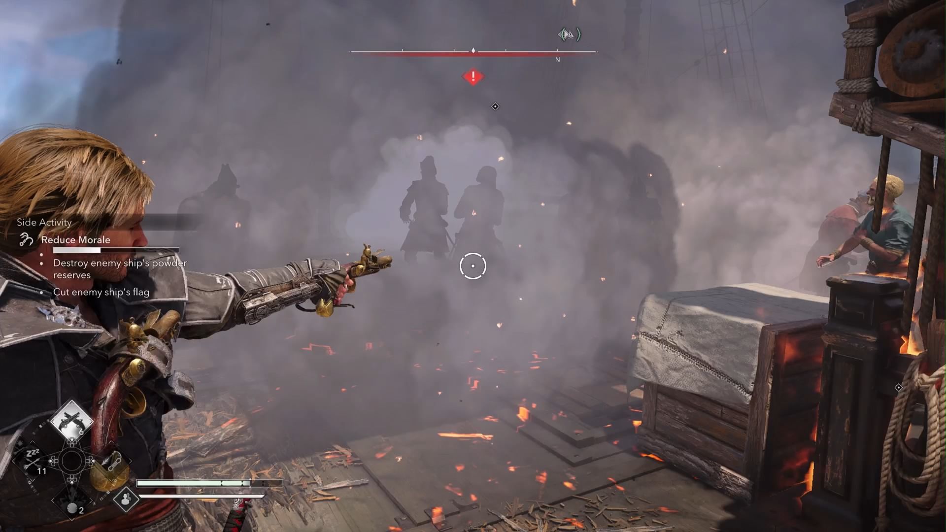 shooting at smoke bomb in BLACK FLAG RESYNCED