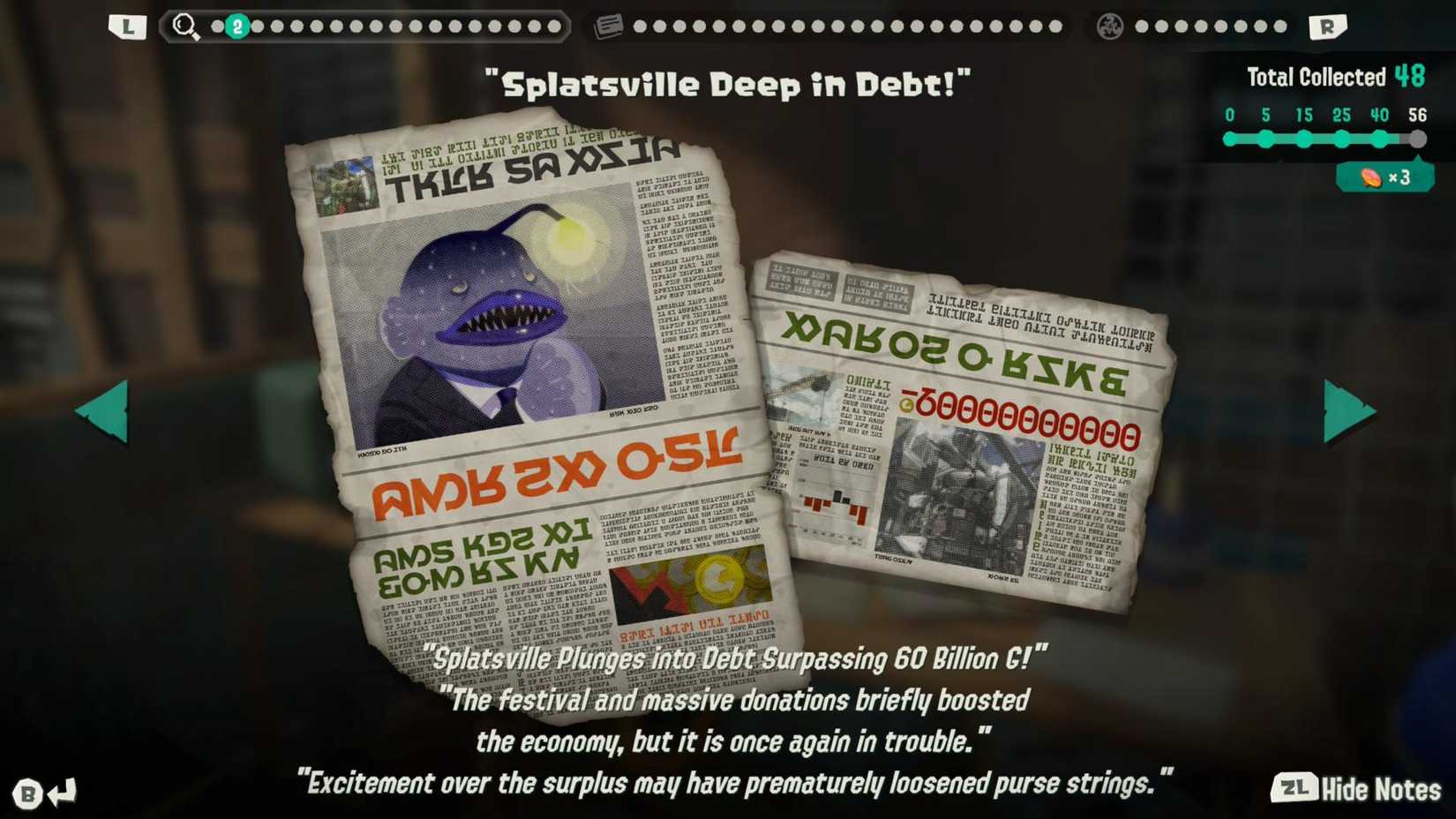 Splatoon Raiders Splatsville debt