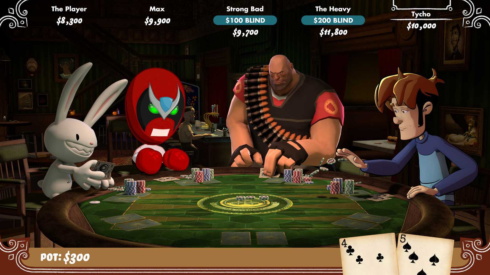 Poker Night at the Inventory gameplay