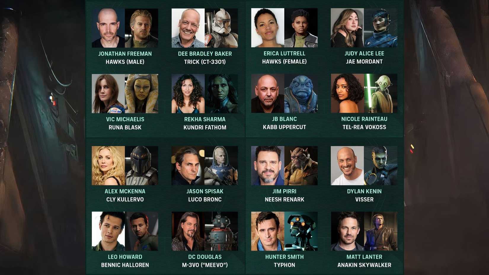 Star Wars Zero Company Cast