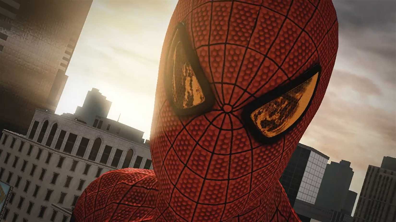 close shot of spidey