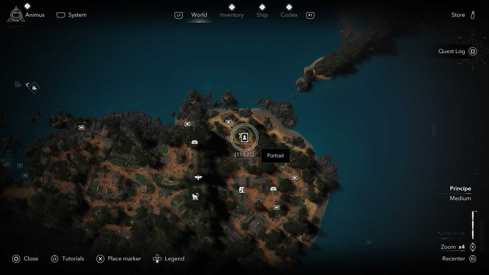 The Bartholomew Roberts Portrait Assassin's Creed Black Flag location has been resynchronized