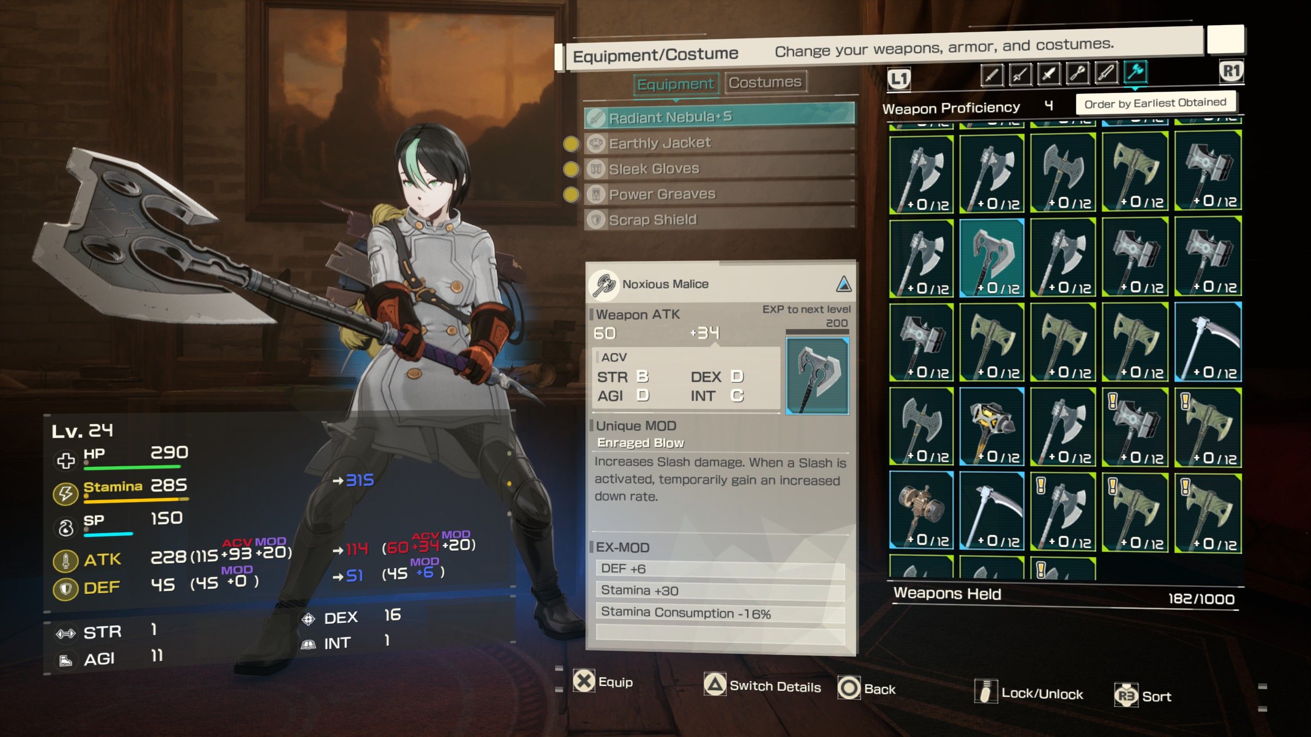 two handed axes in echoes of aincrad