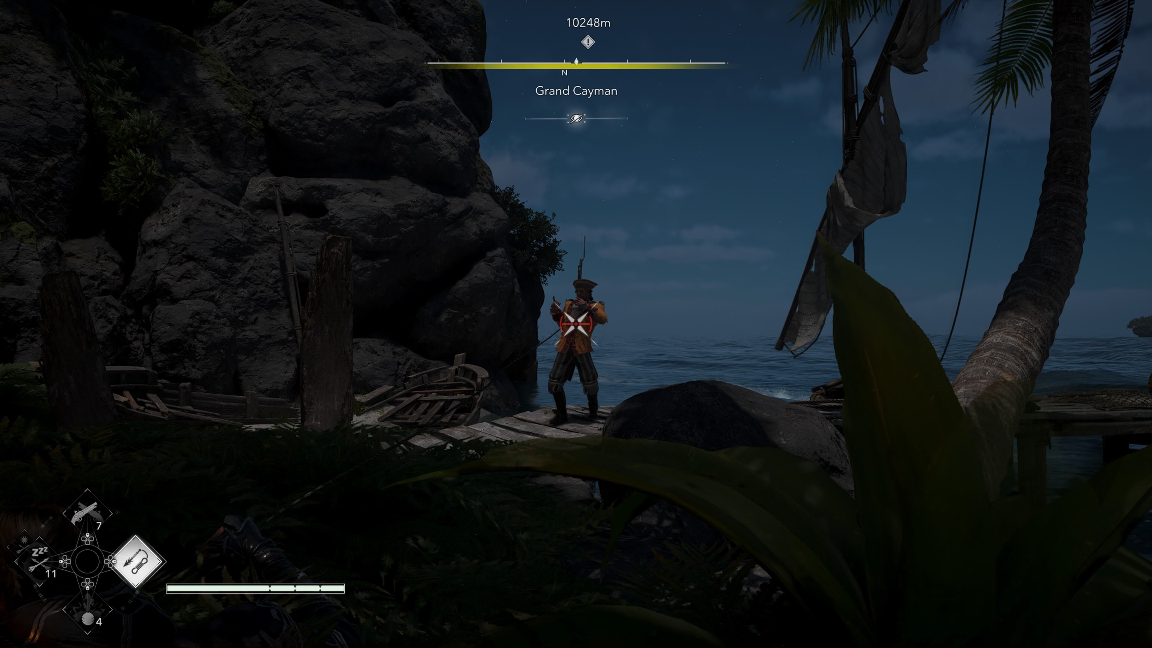 Using rope dart to pull enemies