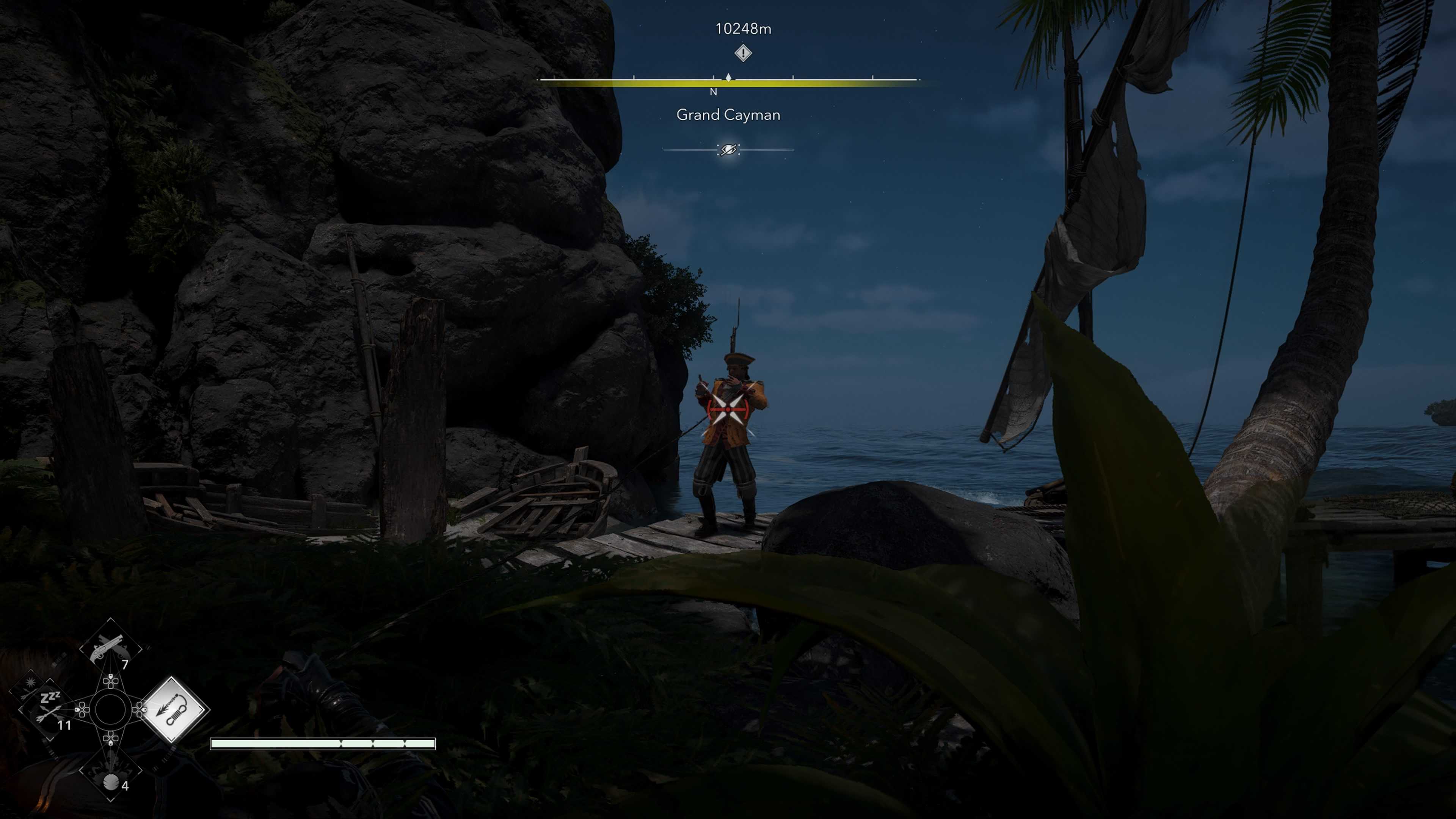 Using rope dart to pull enemies