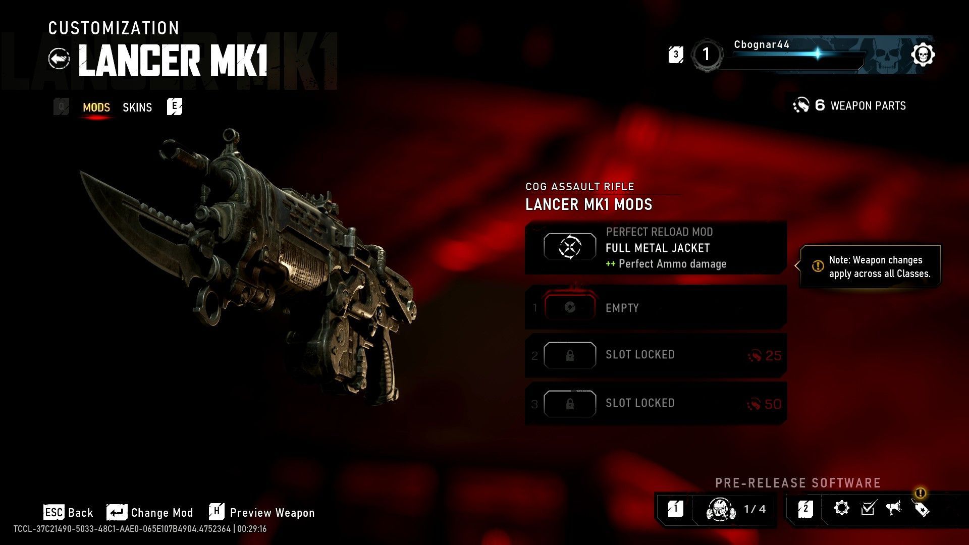 Weapon Mods Gears of War E Day