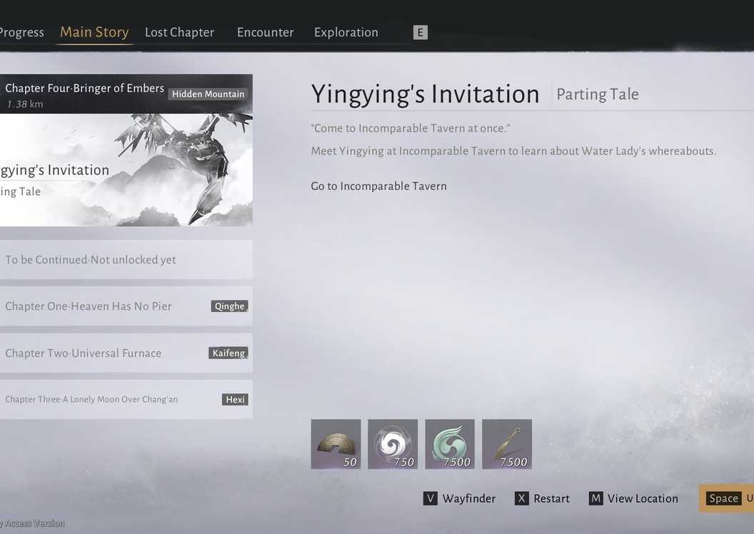 Where Winds Meet Yingying Invitation