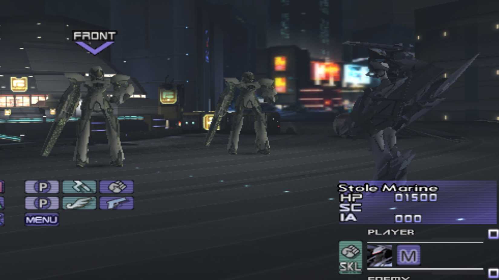 a battle from xenosaga