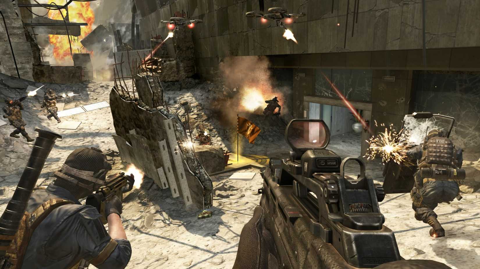 black ops 2 capture the flag gameplay