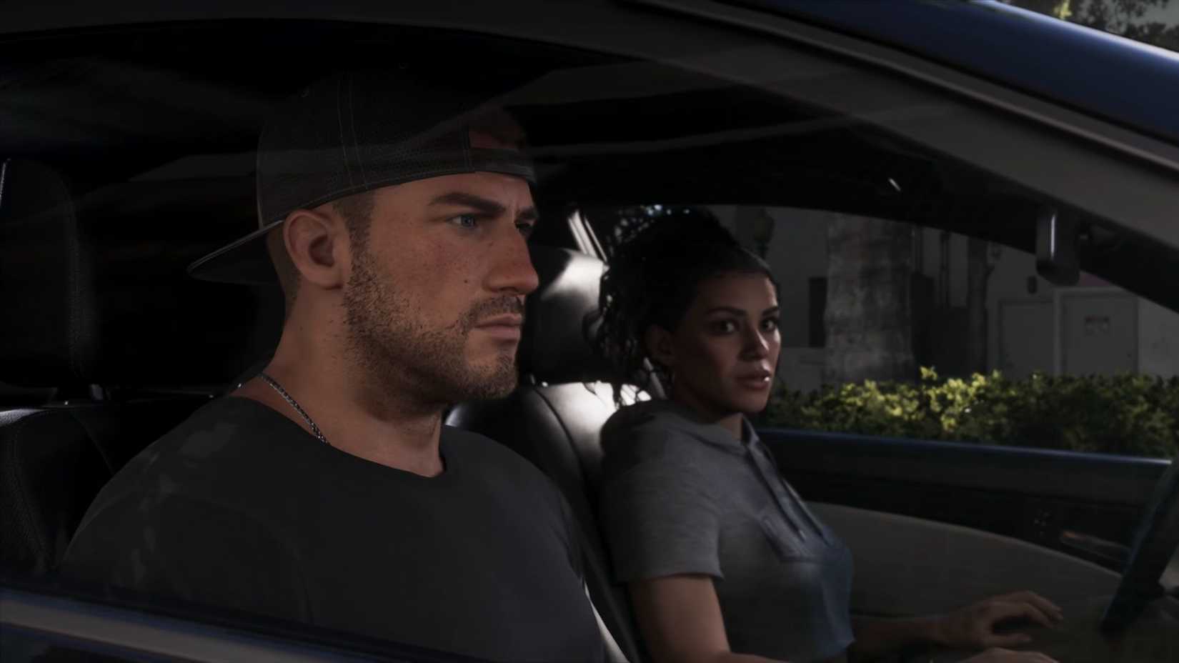 GTA 6 Lucia and Jason in Car