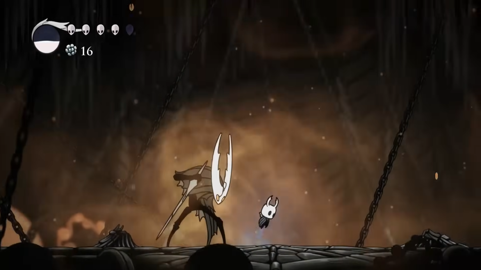 شەڕی سەرۆکی هۆلۆ نایت لە فیلمی The Hollow Knight