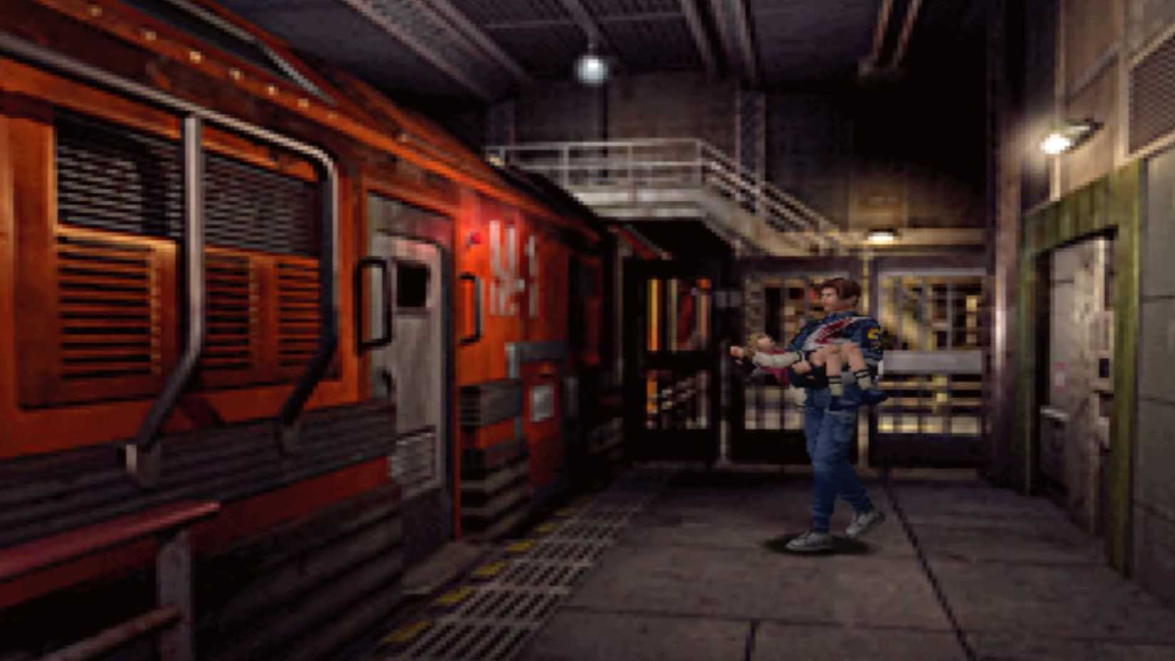Resident Evil 2 Leon B Saving Sherry