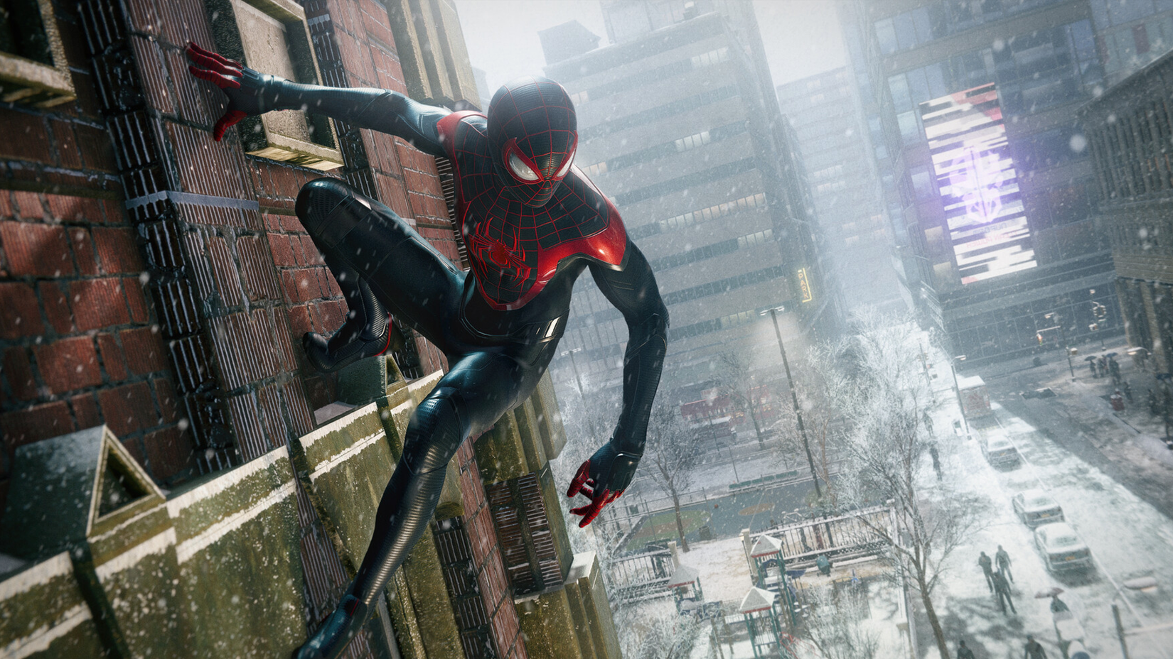 Marvel's Spider-Man Miles Morales wall crawl