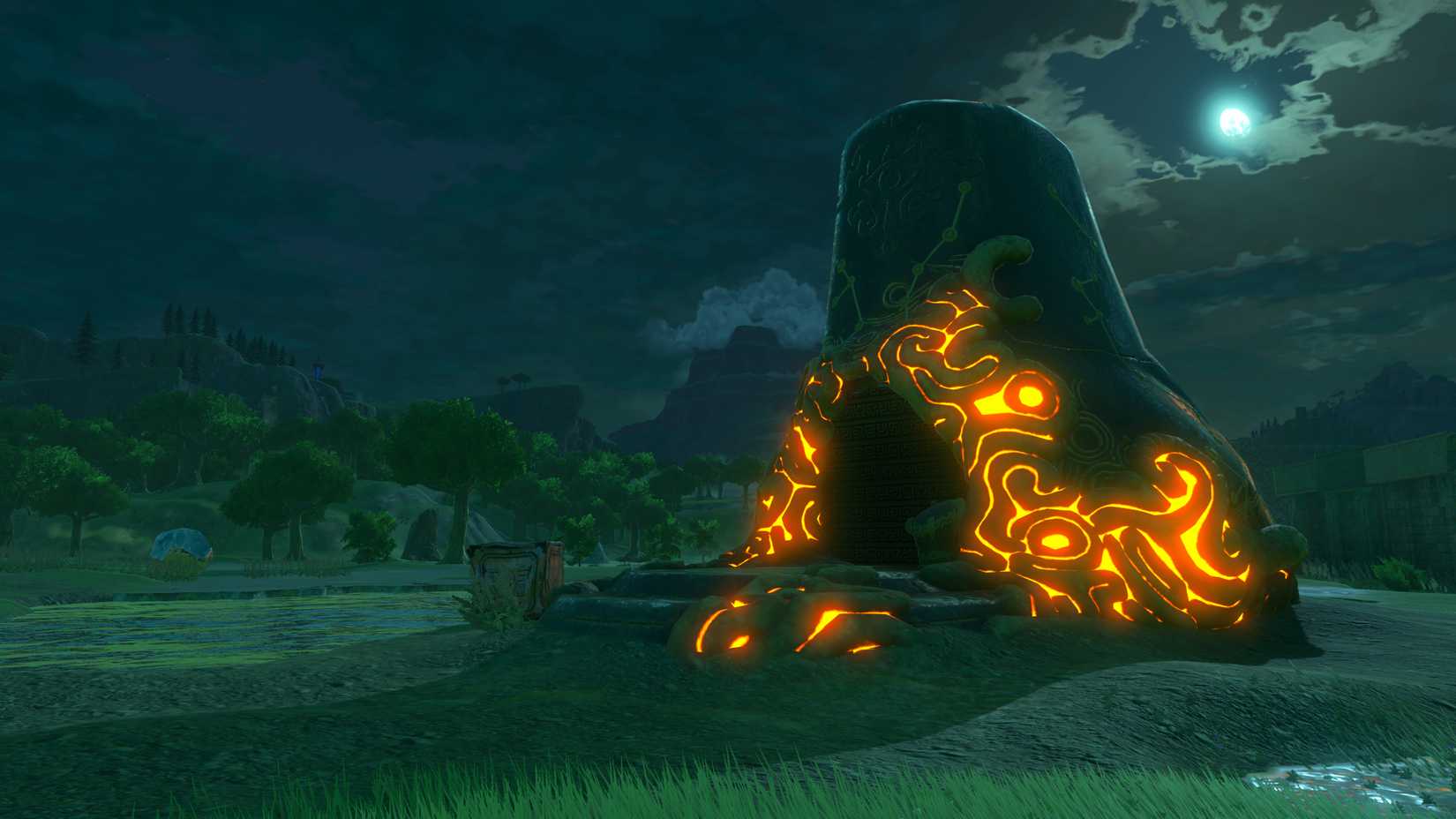 The Legend of Zelda Breath of the Wild Shrine Night