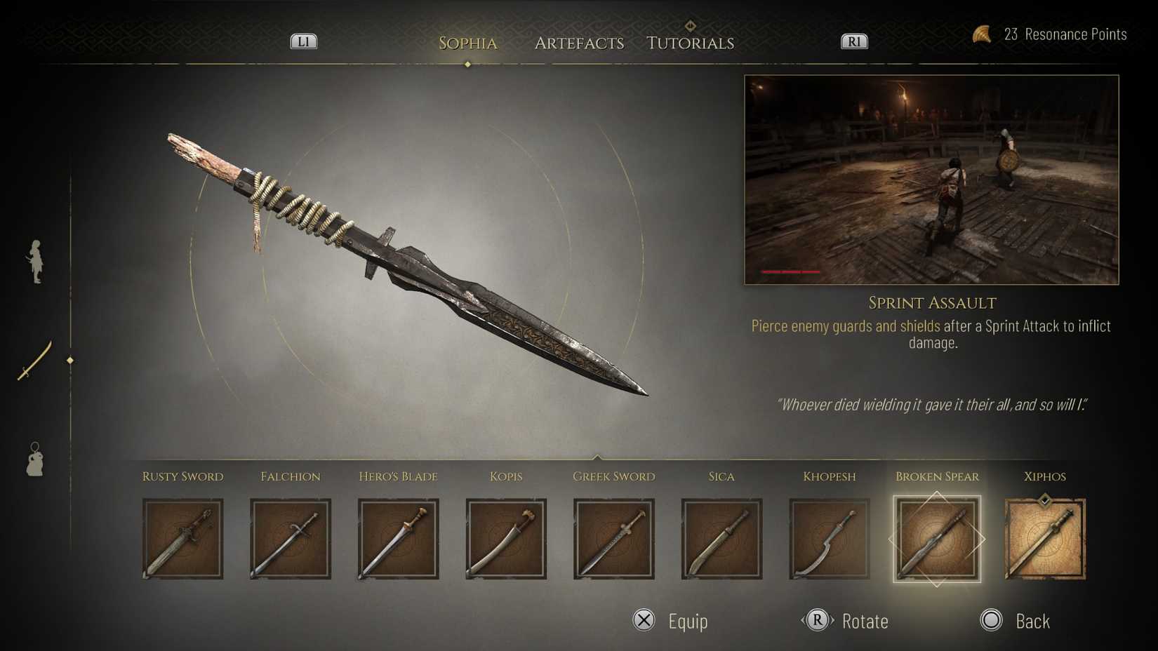 Broken spear blade in resonance a plague tale legacy