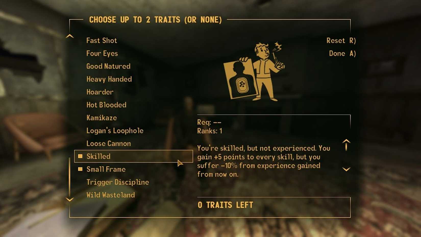 fallout new vegas trait