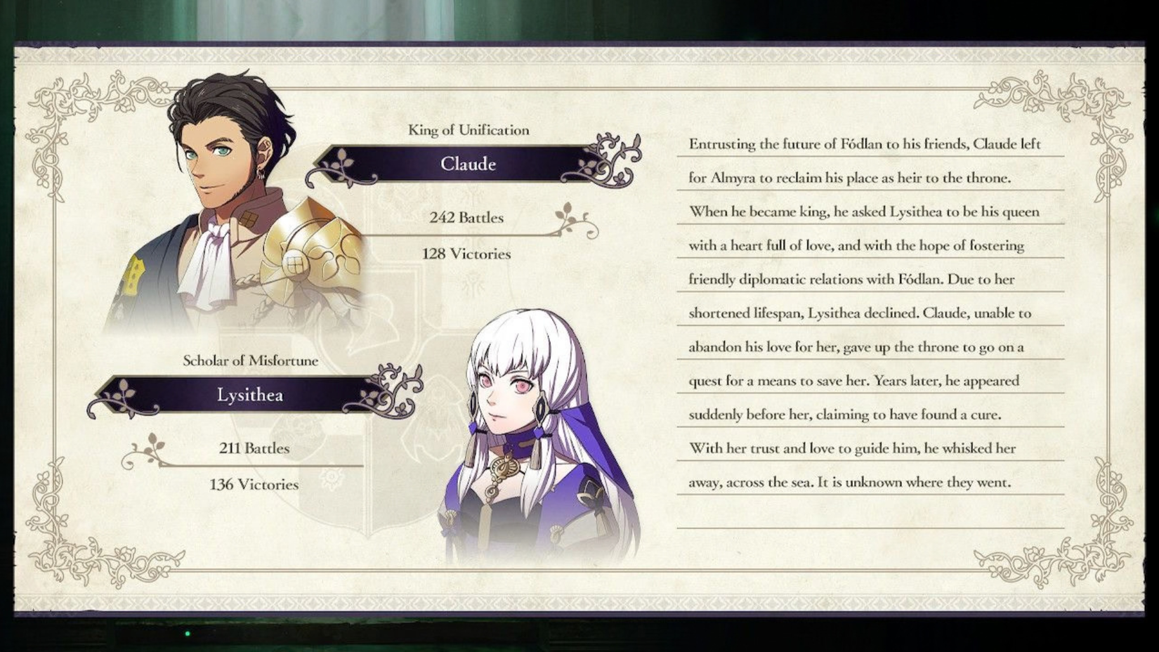 Fire Emblem Three Houses Cluade and Lysithea