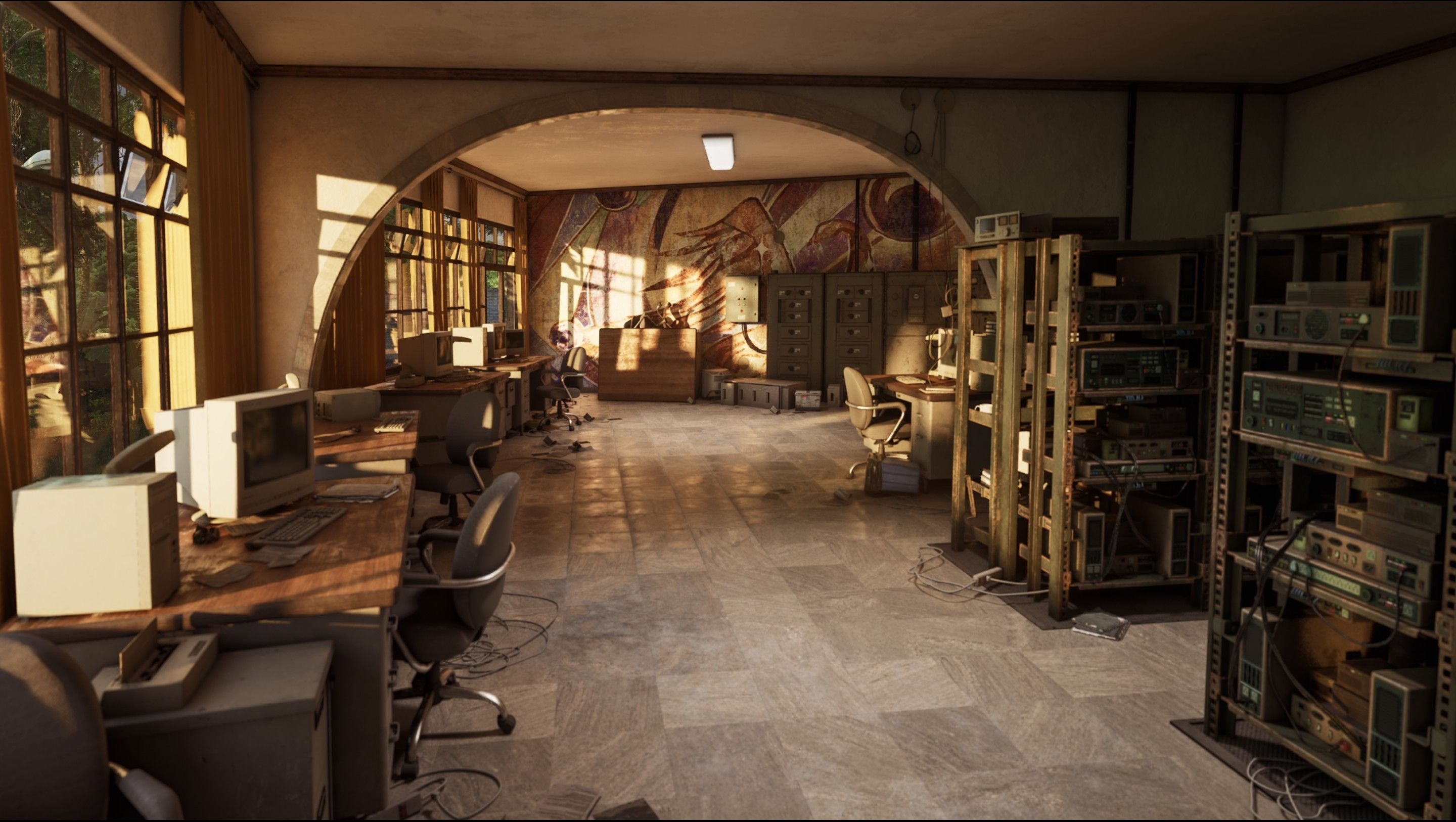 Gray Zone Warfare Radar Control Room