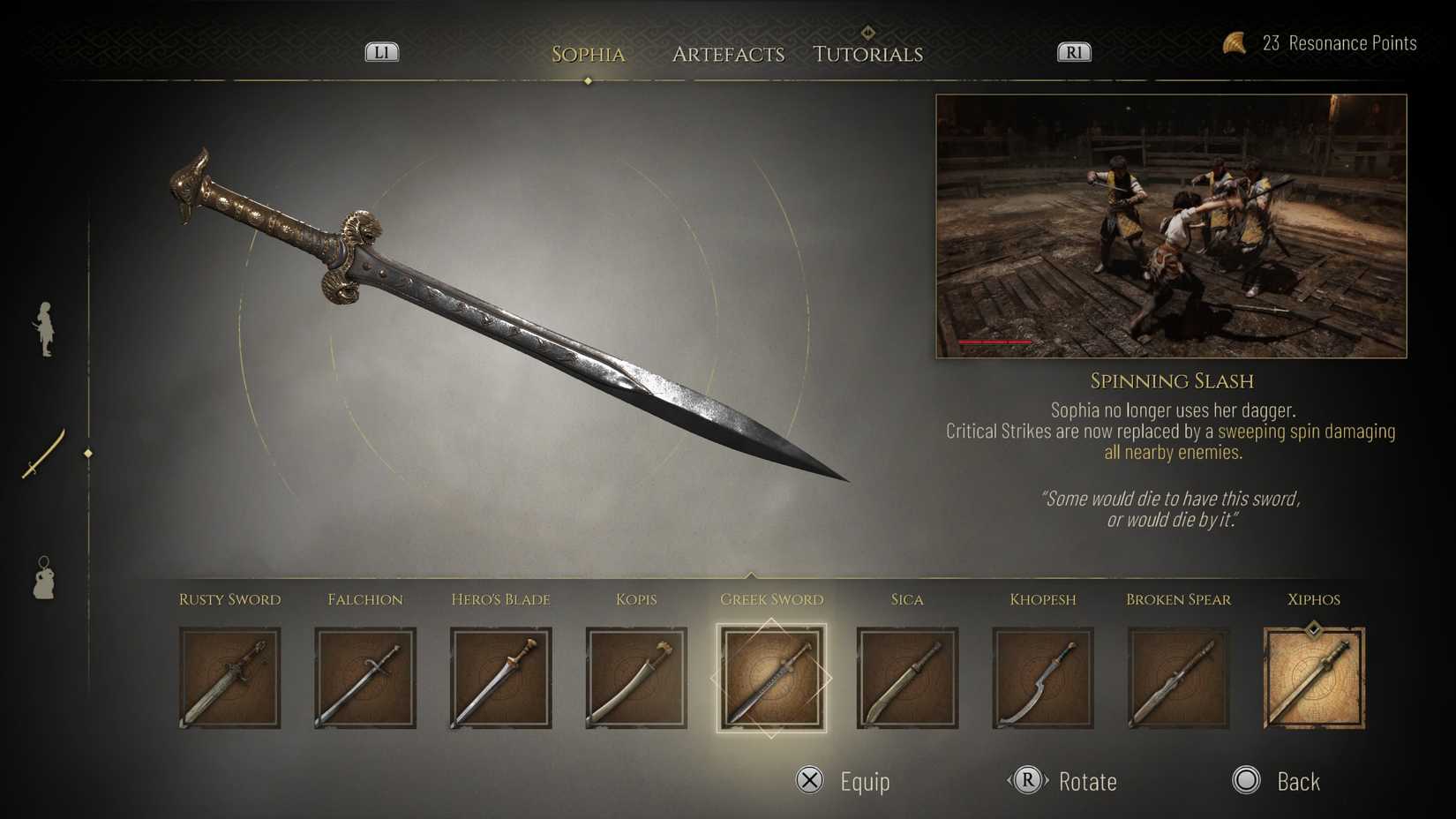 greek sword in resonance a plague tale legacy