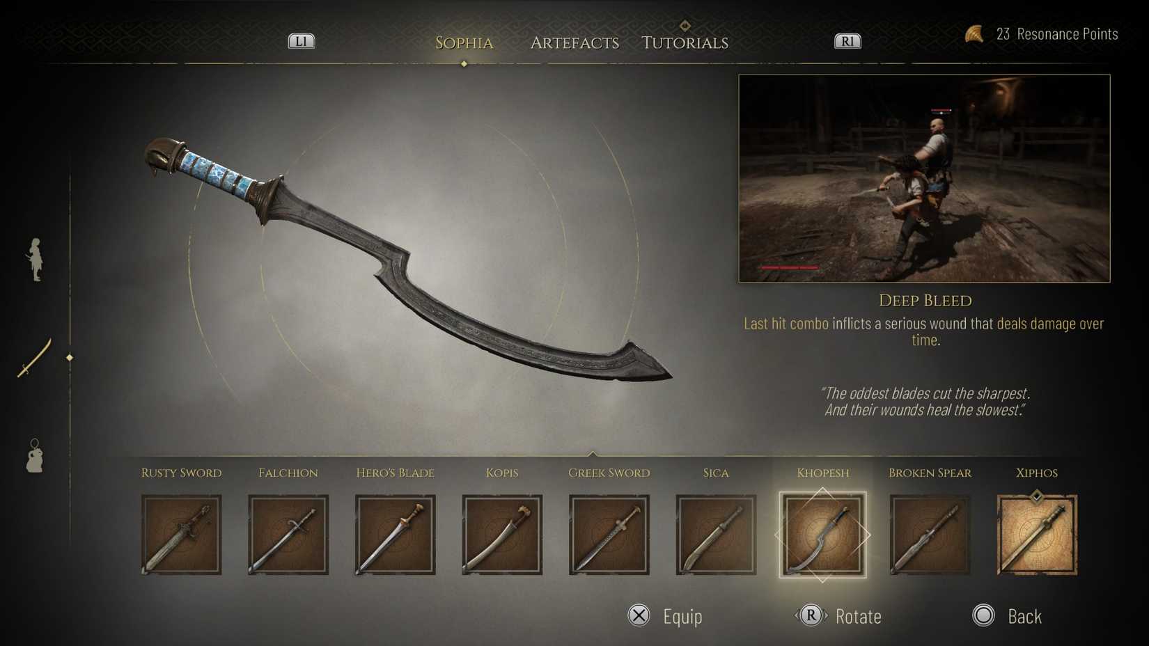 khopesh in resonance a plague tale legacy