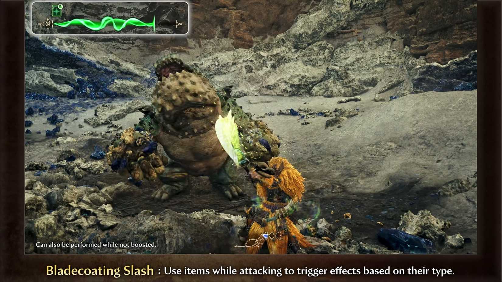 A hunter using the Bladecoating Slash