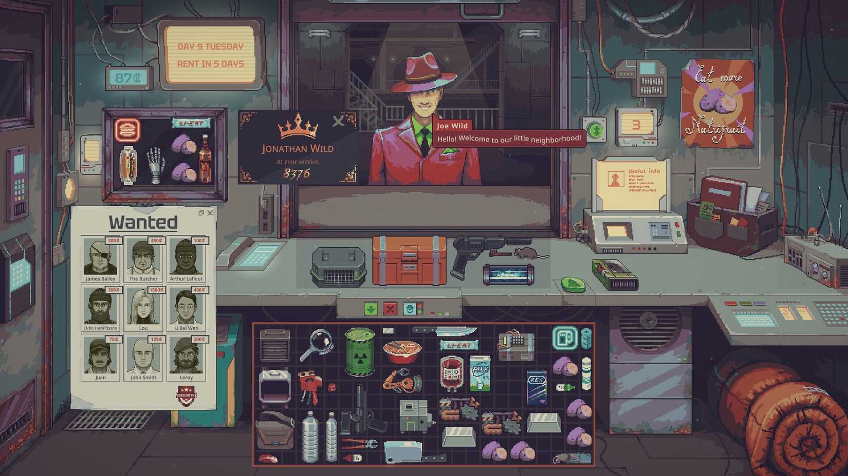 Probably Stolen Cyberpunk Shopkeeper Sim