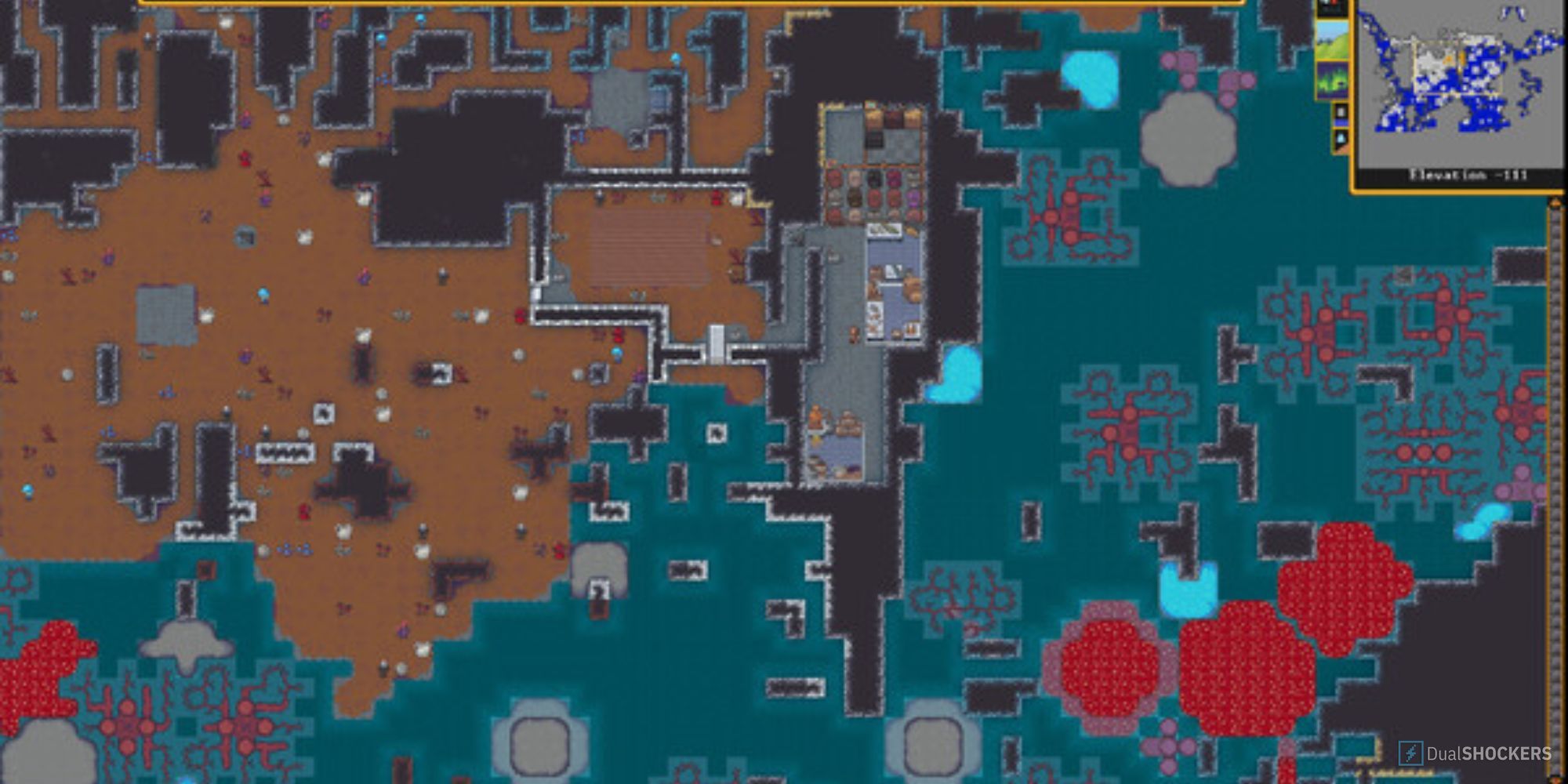 Dwarf Fortress mining site