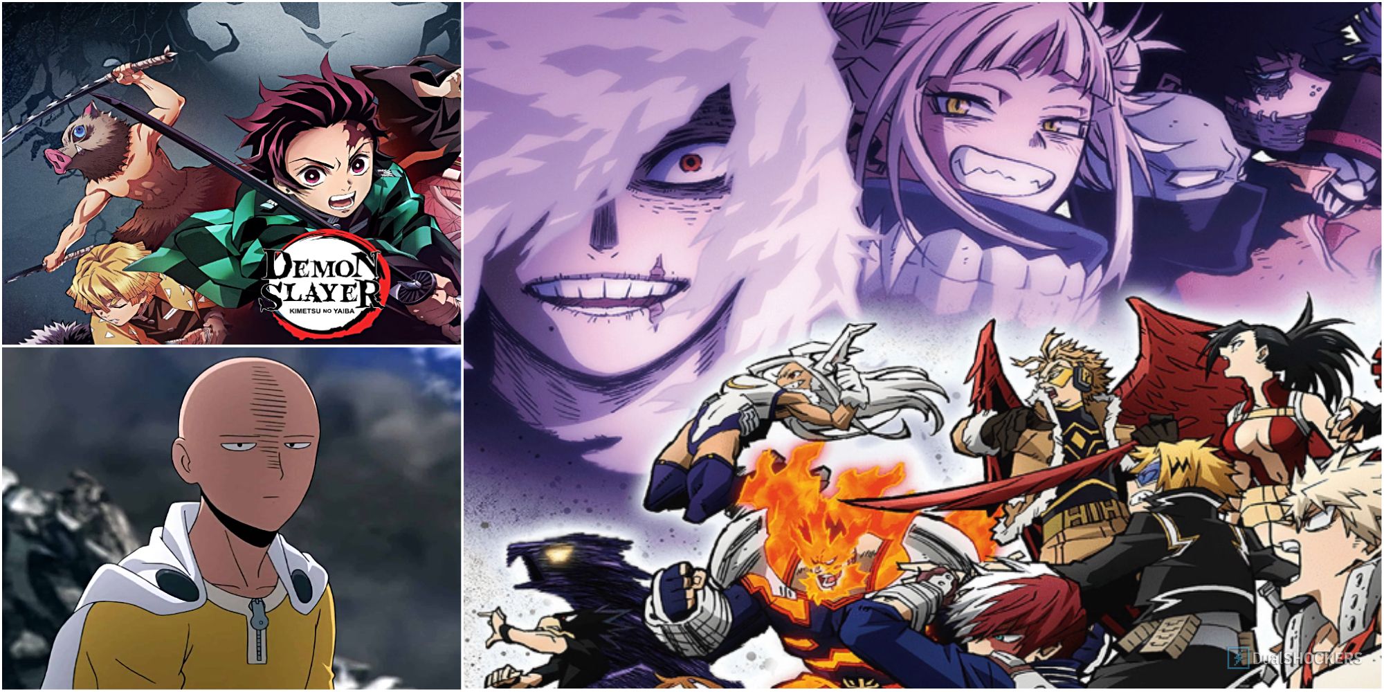 Demon Slayer One Punch Man My Hero Academia Feature