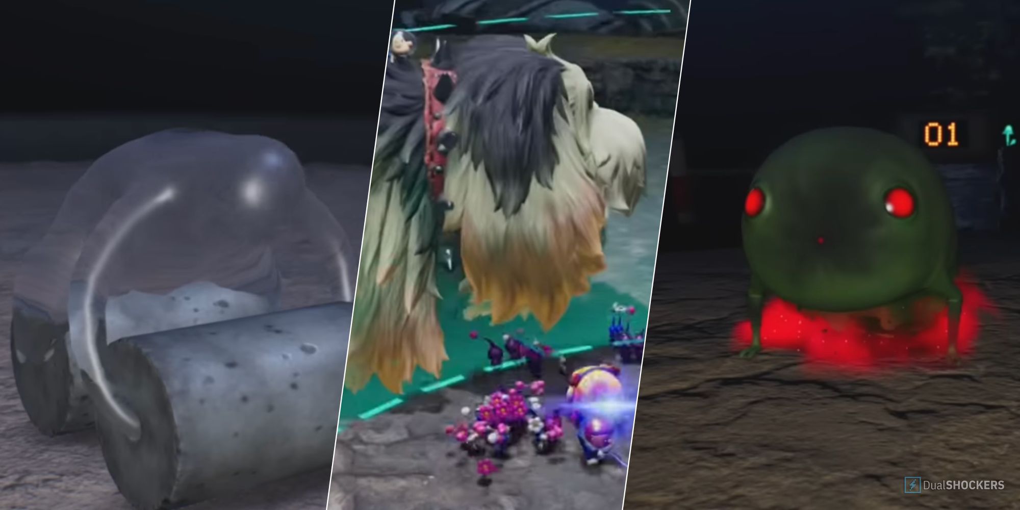 Pikmin 4 - Waterwraith, Ancient Sirehound, and Smoky Progg
