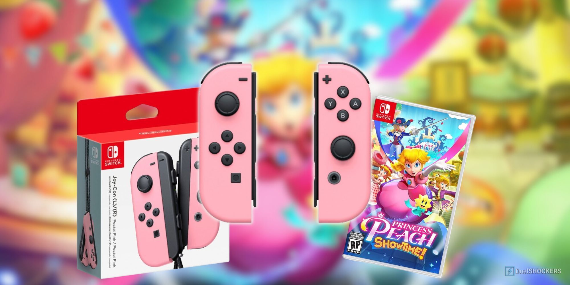 Pre-Order Nintendo's Princess Peach Pastel Pink Joy-Con Controllers