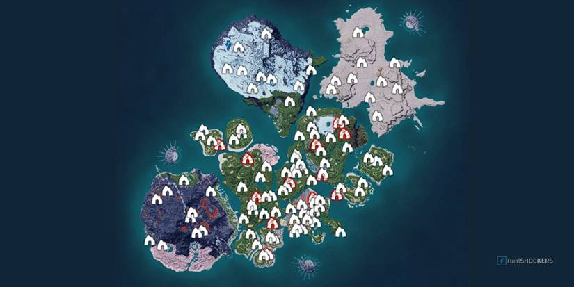 Palmon Map Palworld: All Dungeon Locations