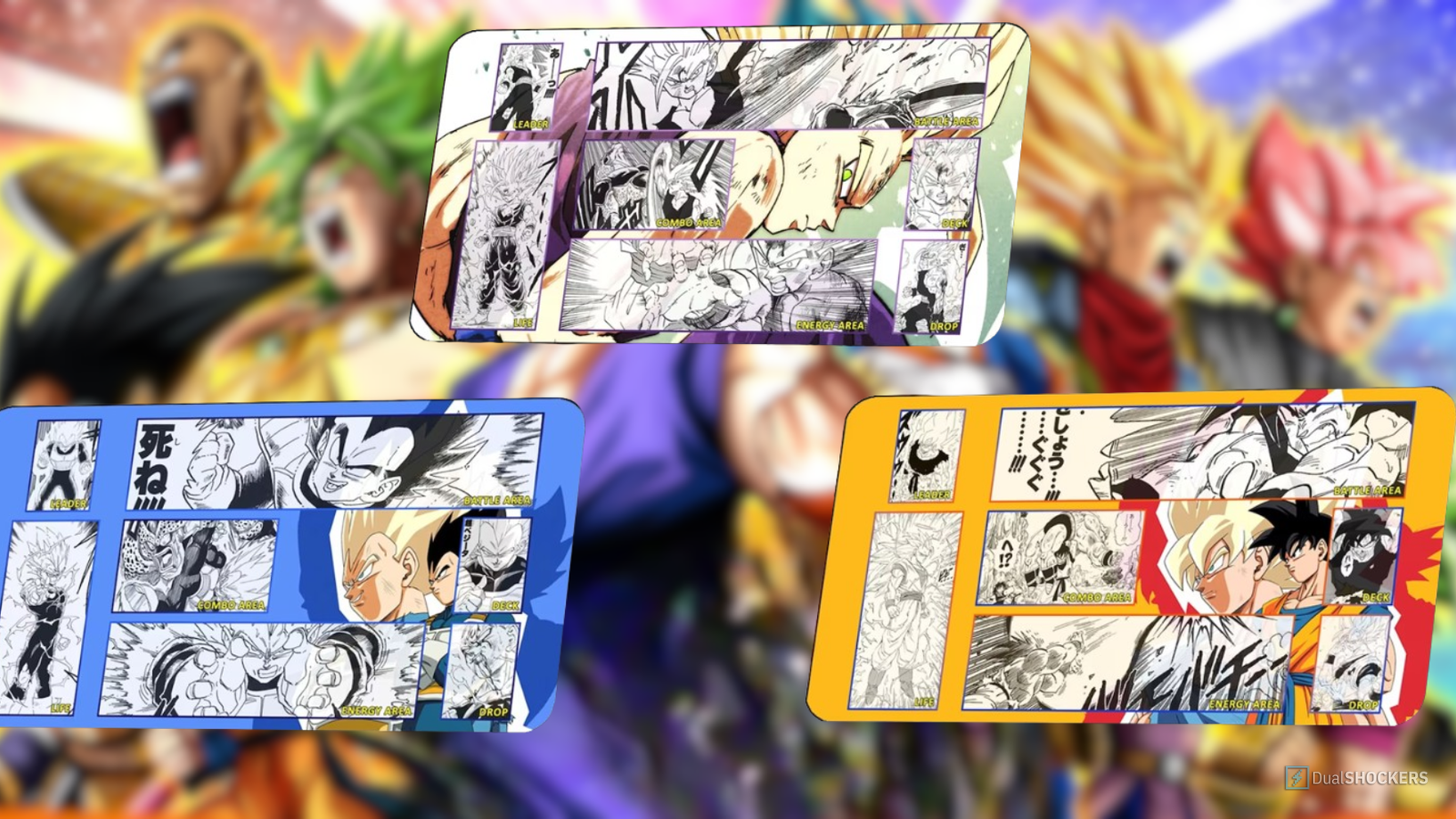 dragon ball super card game playmat with zones Official showcasing iconic characters like Goku Is it possible for someone