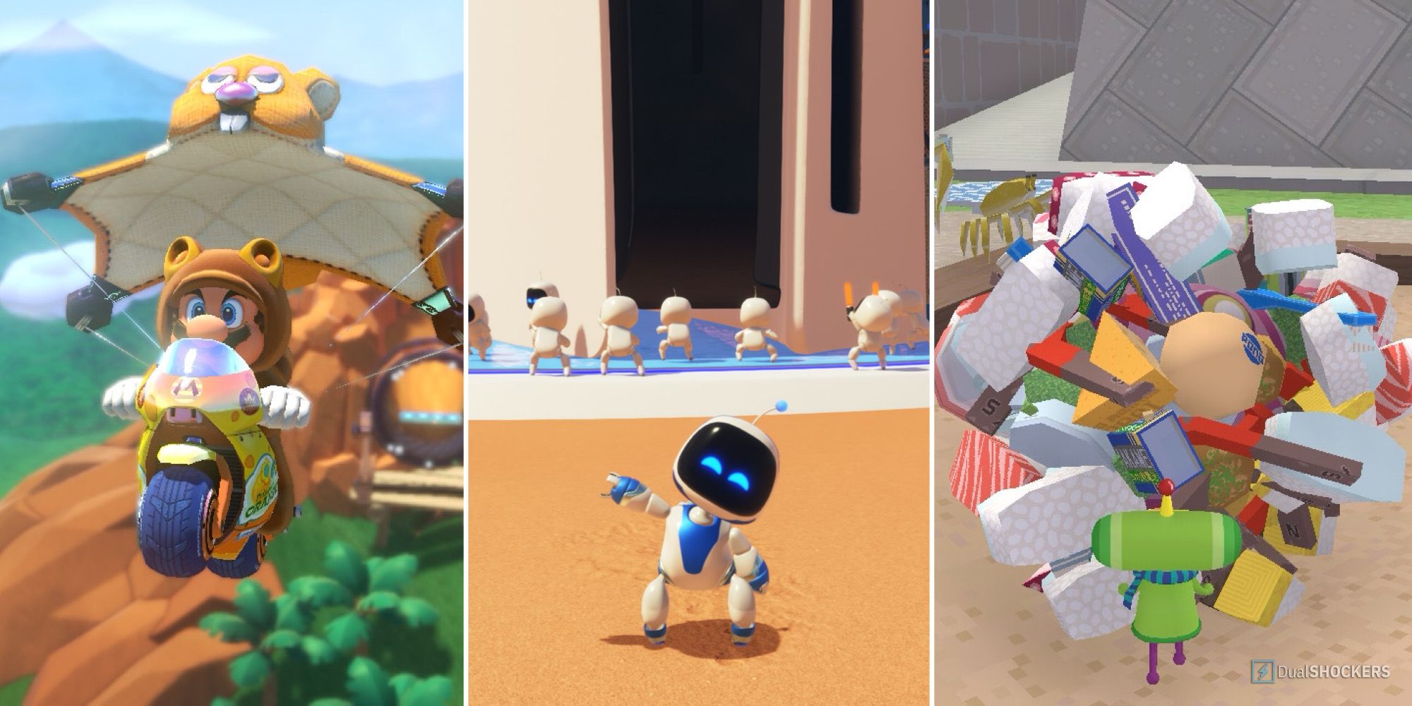 Mario Kart 8 Deluxe, Astro Bot, Katamari Demacy REROLL