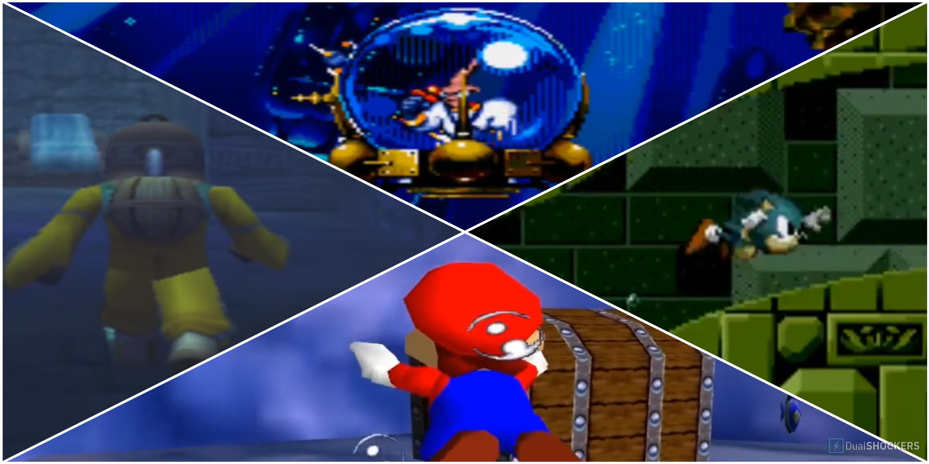 Skies of Arcadia Legends Earthworm Jim Super Mario 64 Sonic the Hedgehog