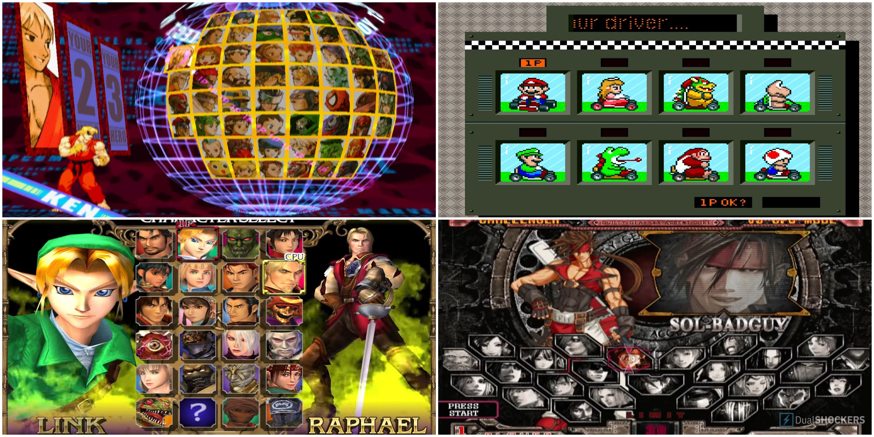 Marvel vs Capcom 2 Soulcalibur 2 Super Mario Kart Guilty Gear X2