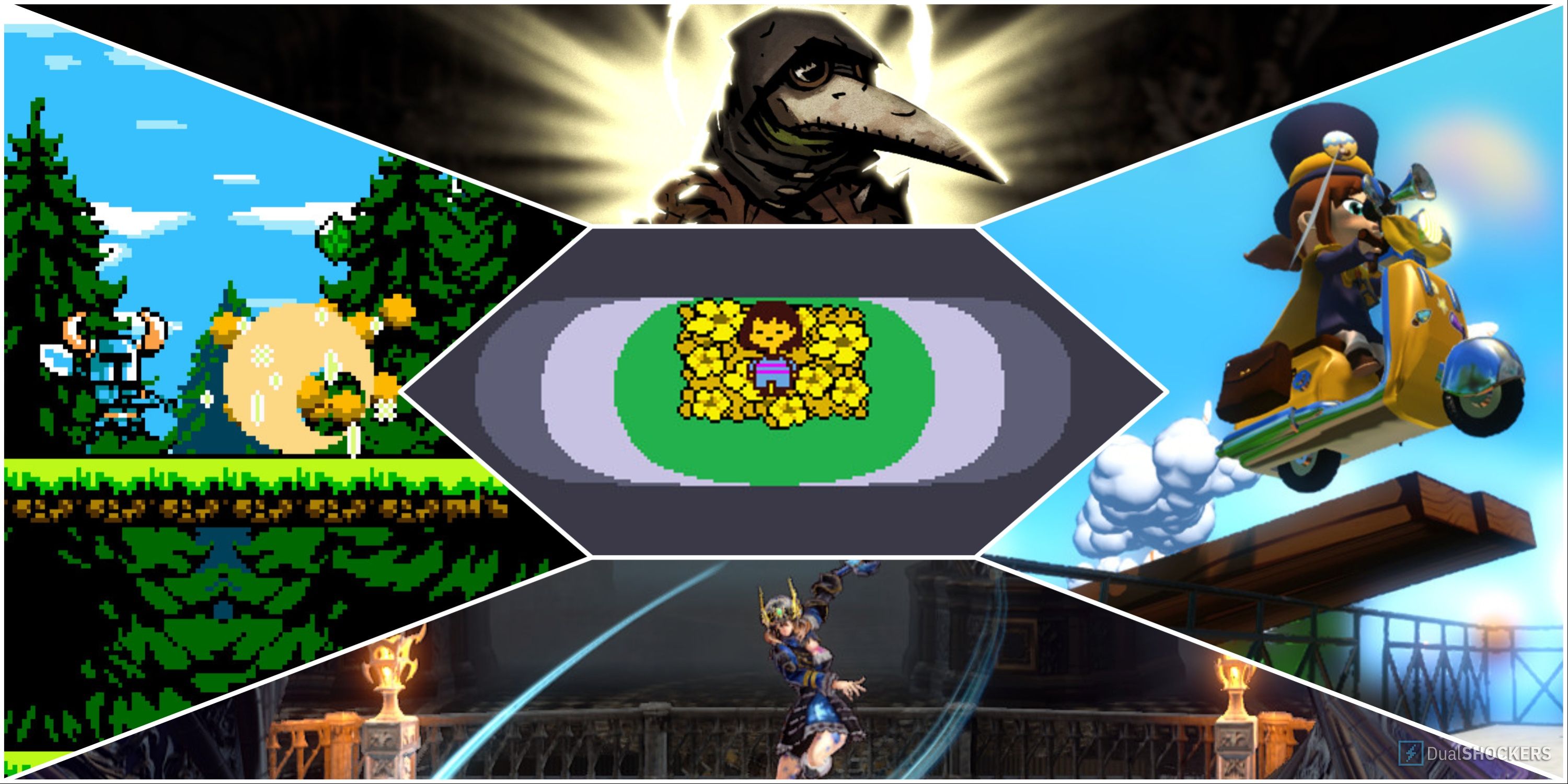 Undertale Shovel Knight Bloodstained A Hat in Time Darkest Dungeon