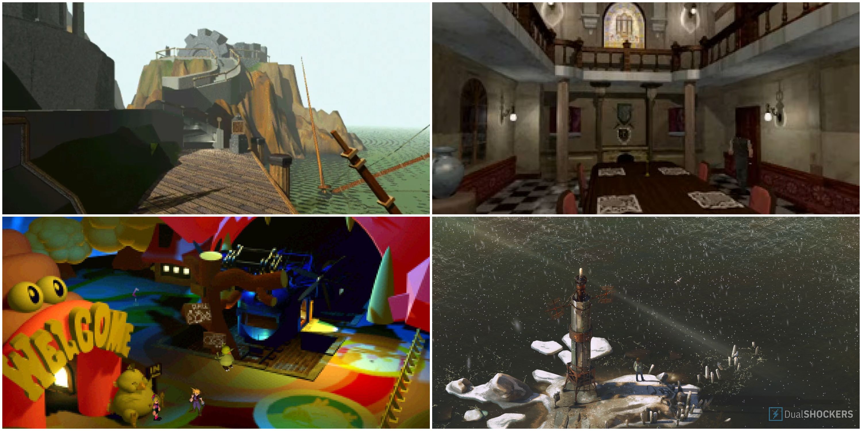 Myst Resident Evil Final Fantasy 7 Disco Elysium