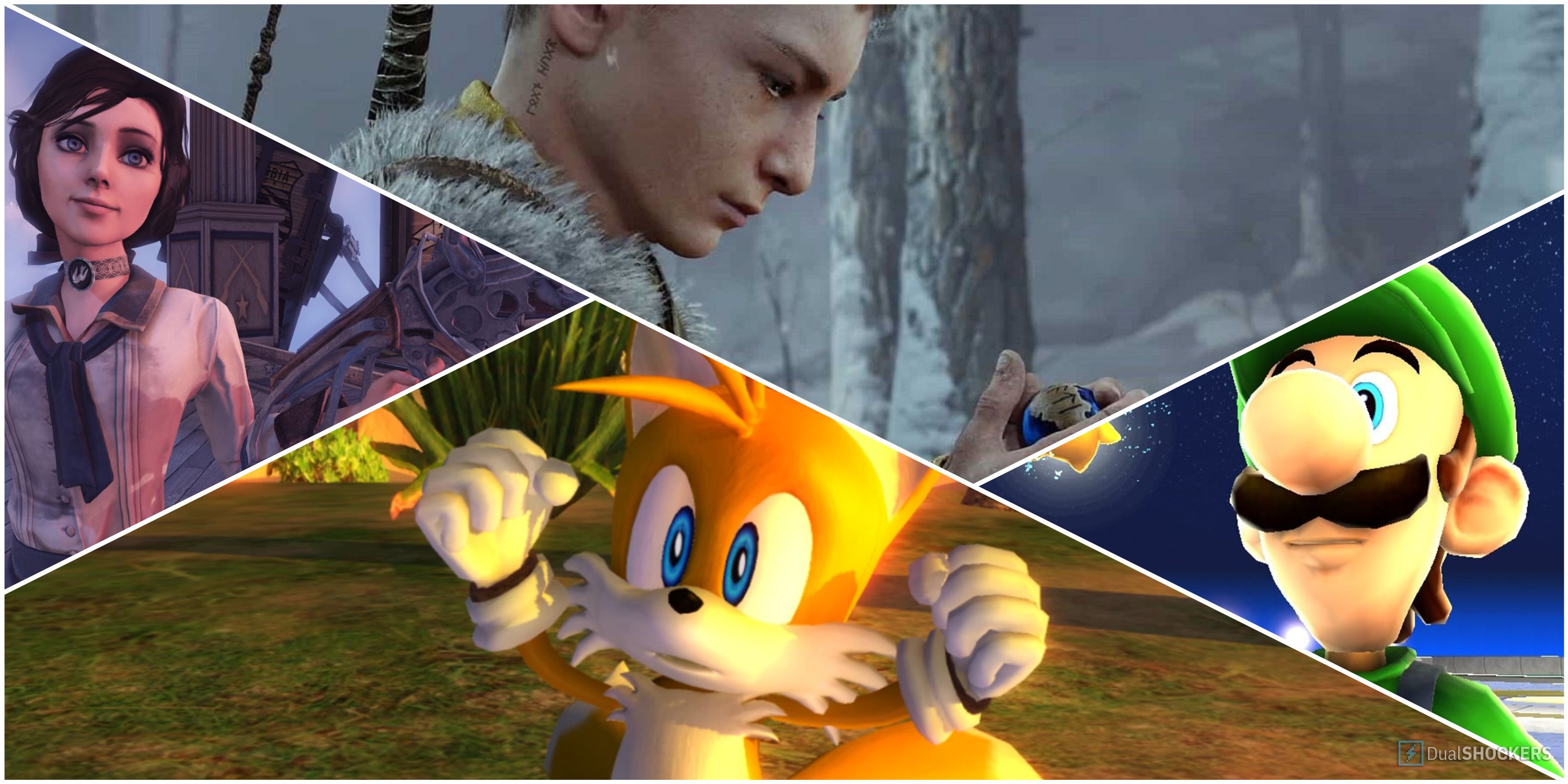 BioShock Infinite God of War Ragnarok Super Mario Galaxy Sonic 06
