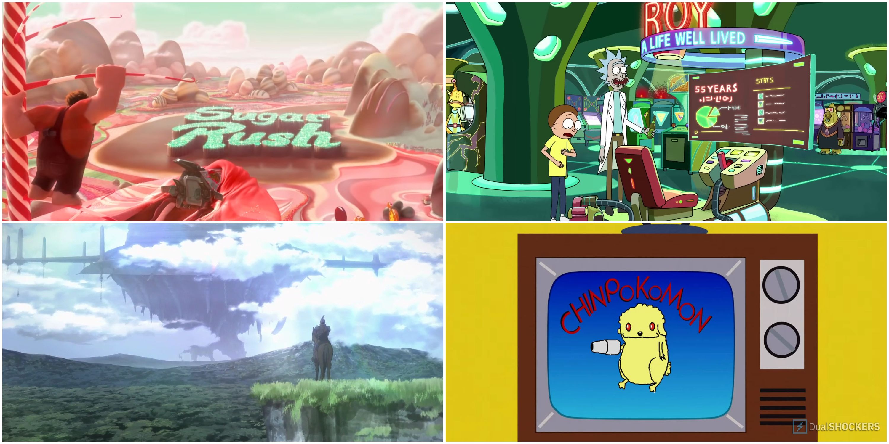 Wreck-It Ralph Rick & Morty Sword Art Online South Park