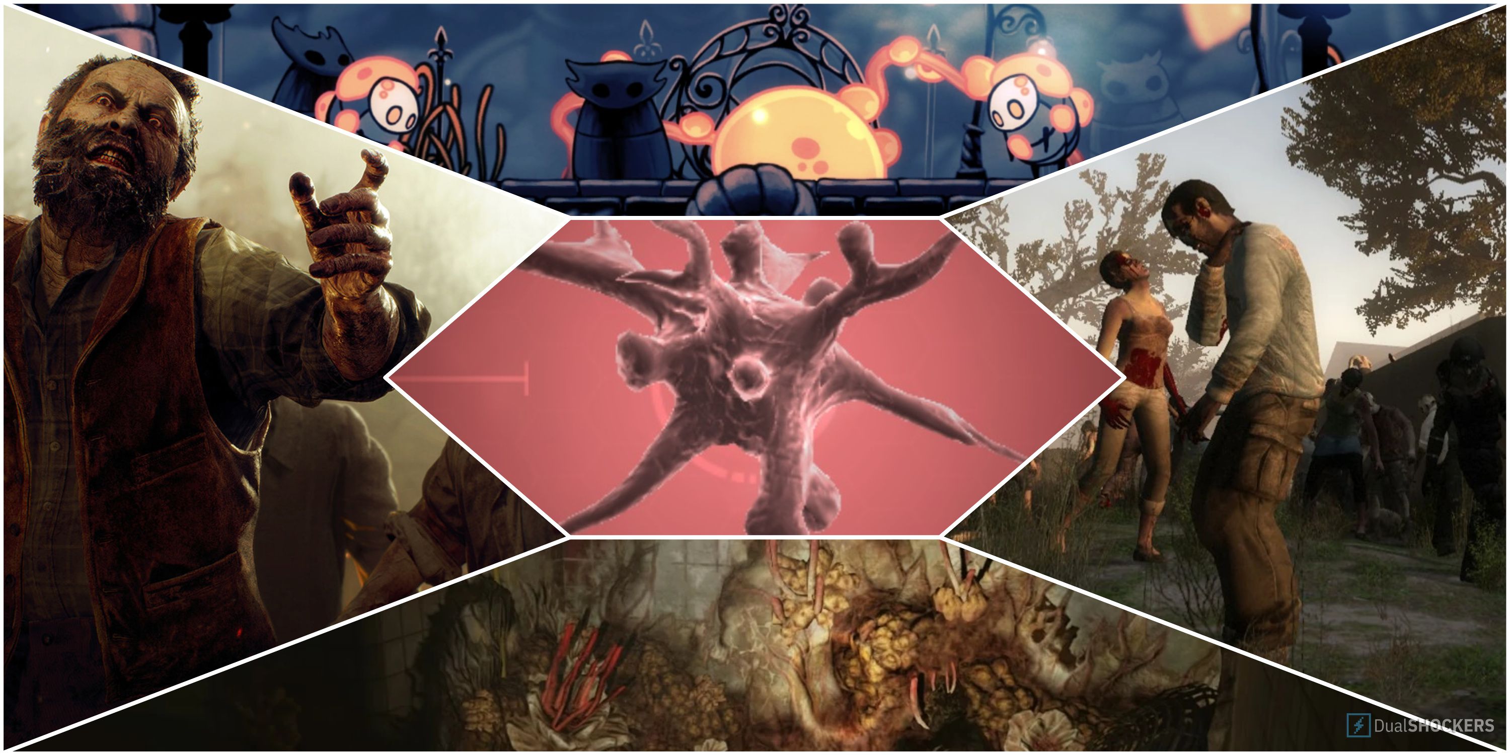 Resident Evil 4 Plague Inc. Hollow Knight Last of Us Left 4 Dead