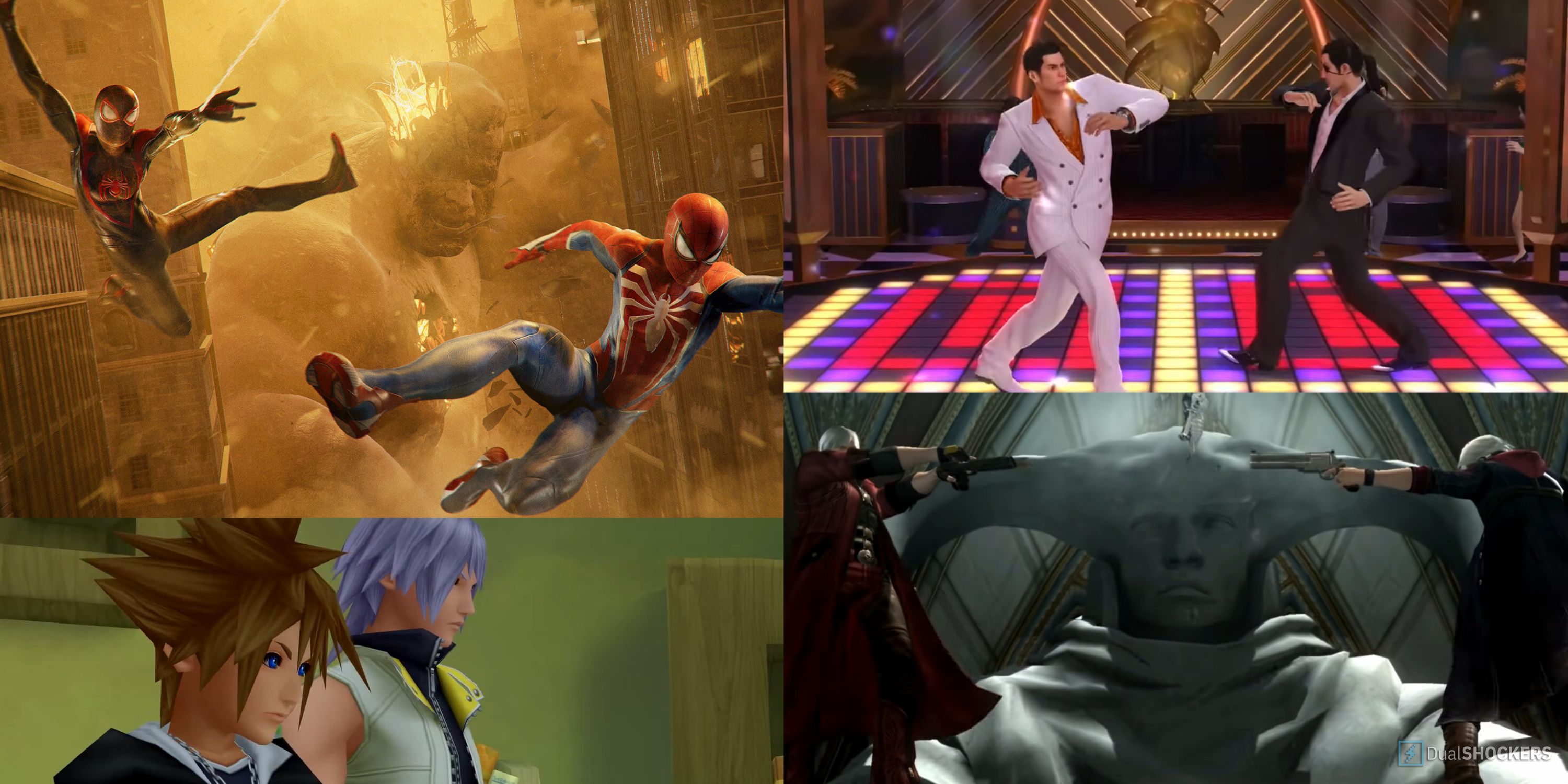 Marvel's Spider-Man Kingdom Hearts 3D Yakuza 0 Devil May Cry 4