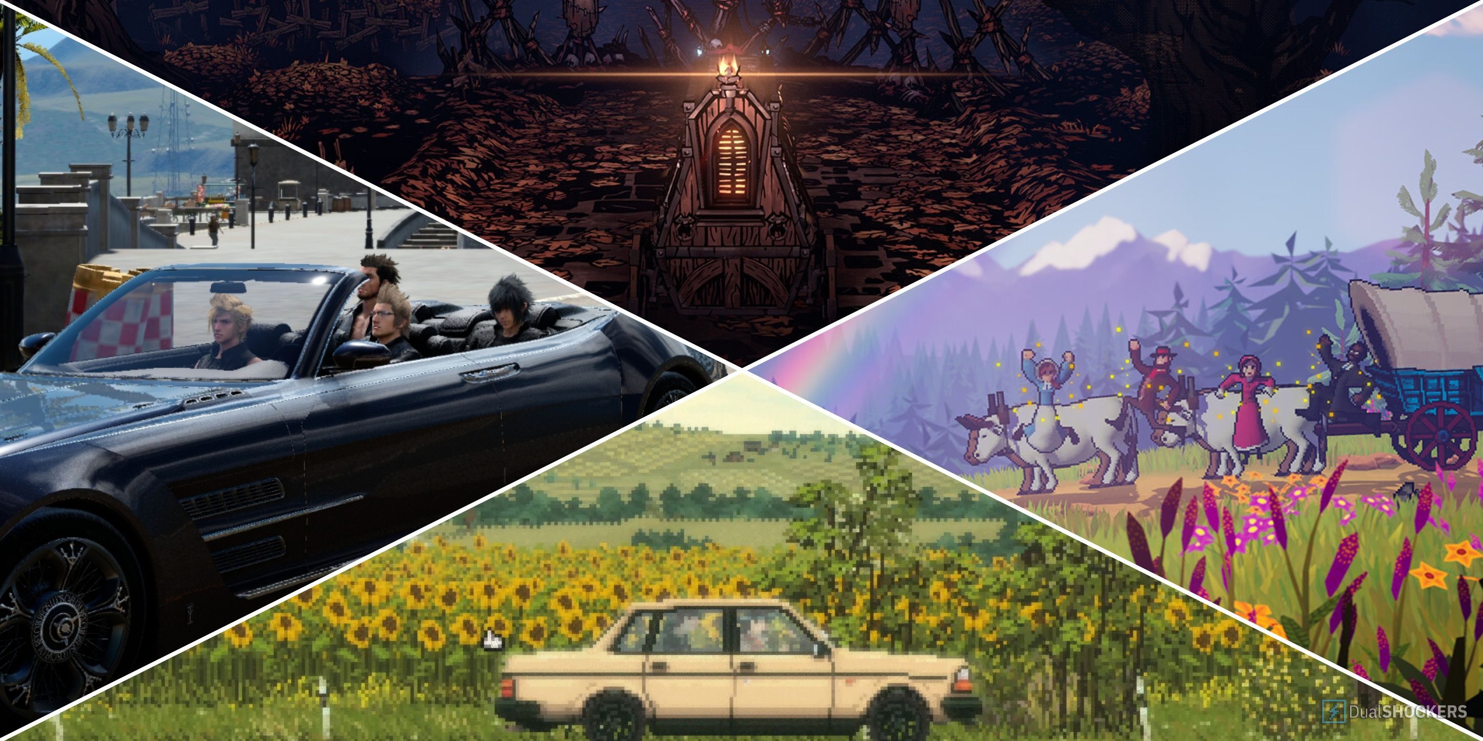 Final Fantasy XV Darkest Dungeon 2 Oregon Trail Keep Driving