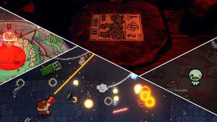 Cult of the Lamb Inscryption Binding of Isaac Gungeon