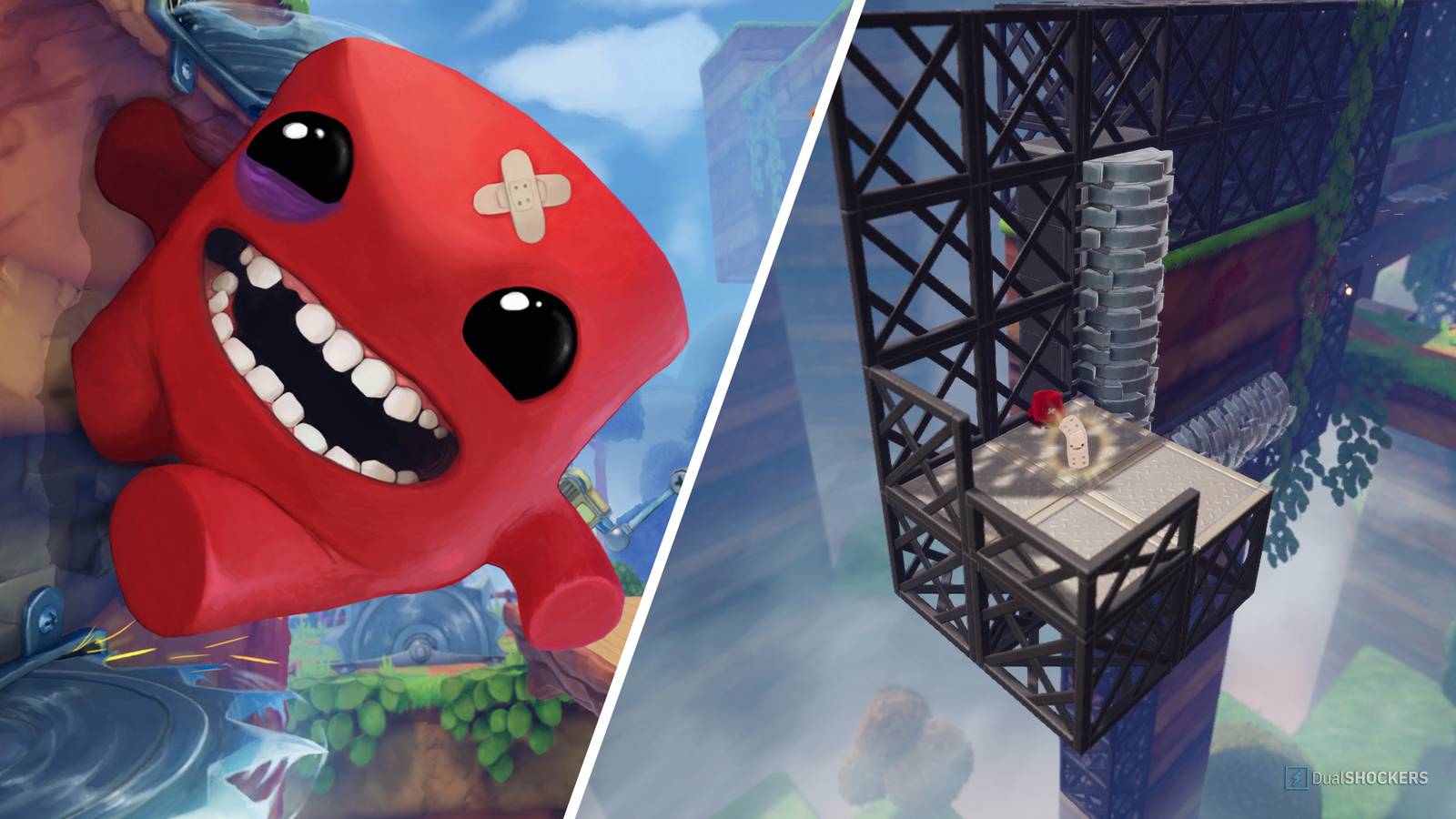 All Bandage Locations in World One - The Forest in Super Meat Boy 3D