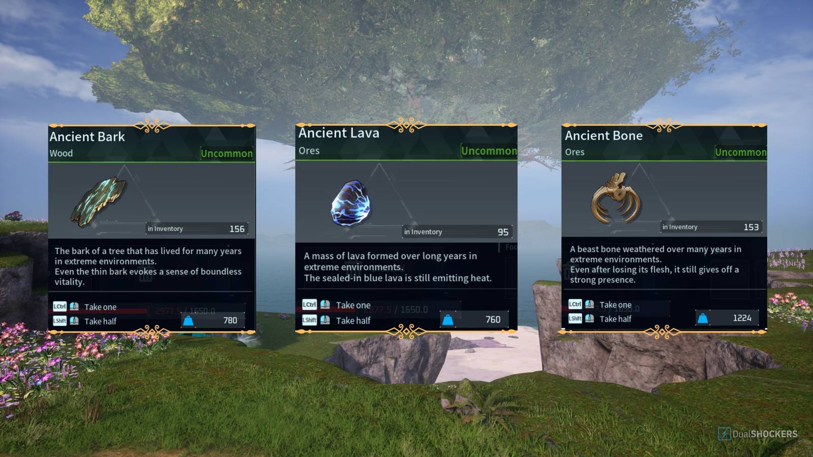 Palworld: Where to Find Ancient Bark, Ancient Lava and Ancient Bone